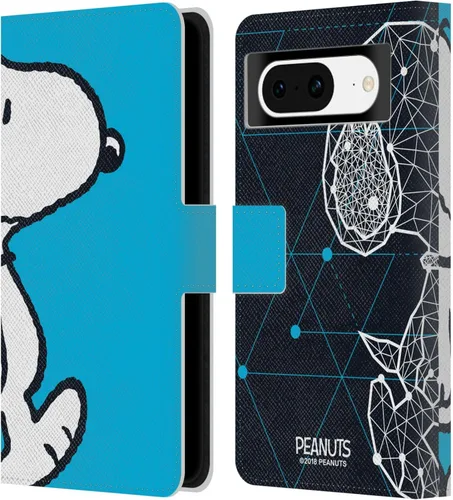 Vista 42 de Head Case Designs Officially Licensed Peanuts Charlie & Woodstock Nap Halfs and Laughs Leather Wallet Case Compatible with Google Pixel 8