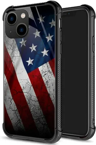 Vista 15 de ZHEGAILIAN Funda para iPhone 14 Pro, protección de grado militar, esquinas a prueba de golpes, funda antiarañazos para iPhone 14 Pro, bandera vieja
