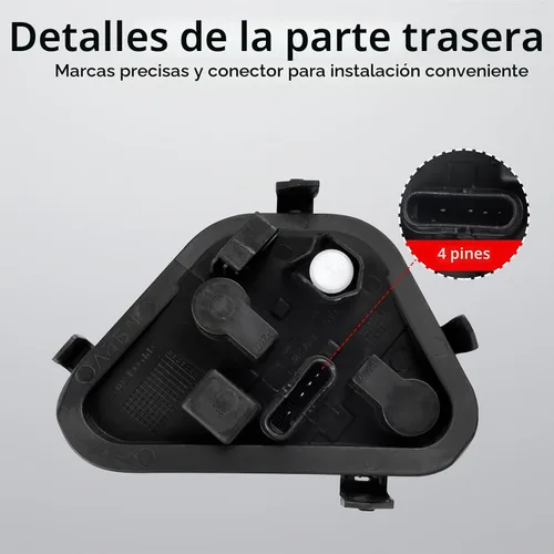 Vista 3 de Soporte de zócalo de panel de enchufe de placa de soporte de lámpara de luz trasera izquierda del lado del conductor con bombillas y arnés
