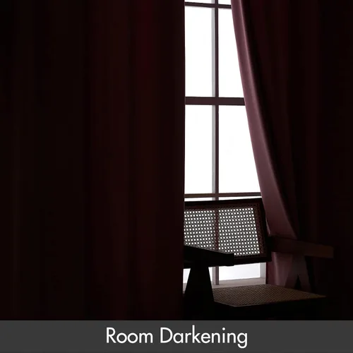 Vista 5 de MIULEE Cortinas opacas de terciopelo rosa rubor con aislamiento térmico para dormitorio, sala de estar, oscurecimiento de 84 pulgadas de largo