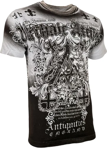 Vista 5 de Xtreme Couture by Affliction Camiseta para hombre, diseño gráfico Azul (Camelford)