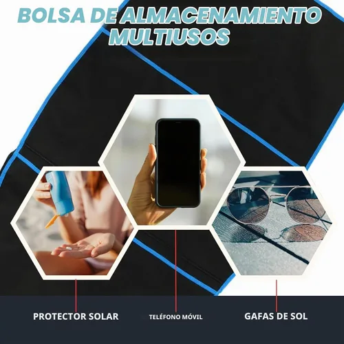 Vista 3 de Bolsa para tabla de surf, cubierta de tabla de surf, bolsa de transporte de poliéster, accesorio de surf, bolsa protectora para tabla de surf, 48.4