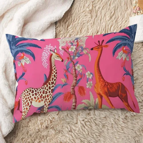 Vista 18 de ArogGeld Funda de cojín lumbar asiática de estilo chinoiserie, de lino marrón, pájaro y flor, funda de almohada asiática para sala de estar, A-6