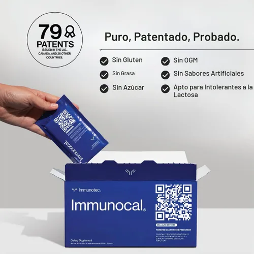 Vista 2 de Paquete de 2 suplementos inmunocales, 1 regular y 1 platino, apoya la producción natural de glutatión, apoyo inmunológico y antioxidante, salud