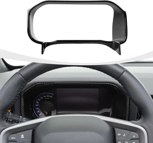 Vista 10 de RAZPOY Para Bronco - Cubierta de tablero de control central compatible con accesorios interiores Ford Bronco 2021-2024, color azul