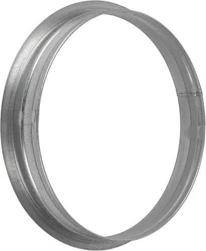 Vista 8 de Vent Systems Brida de conector de conducto de metal de 8 pulgadas - Acoplador macho de acero galvanizado - Ajuste redondo duradero para sellado