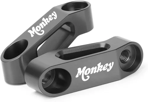 Vista 9 de Kit de adaptadores extensores elevadores de espejo retrovisor compatible con Honda Monkey 125M 125MA 125 2019-2023 2024 2025 Accesorios para Negro