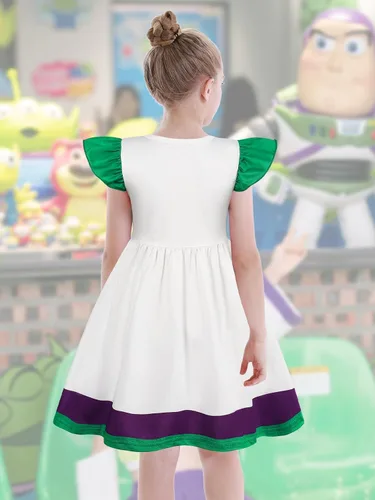 Vista 4 de Eledobby Disfraz de vaquera para niñas, disfraz de princesa para Halloween, cosplay, regalo de Navidad y cumpleaños