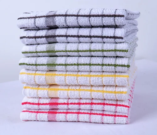 Vista 4 de AMOUR INFINI Juego de 8 paños de cocina ultra suaves, altamente absorbentes, de secado rápido, paños de cocina y limpieza de 12 x 12 pulgadas