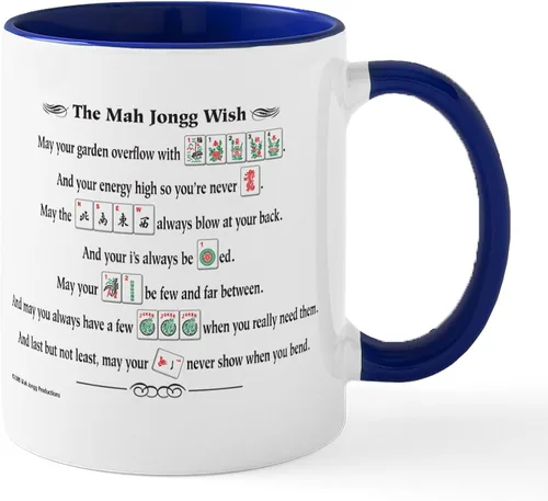 Vista 76 de CafePress Mahjong Mugs - Taza de café de cerámica de 11 oz (11.0 fl oz)