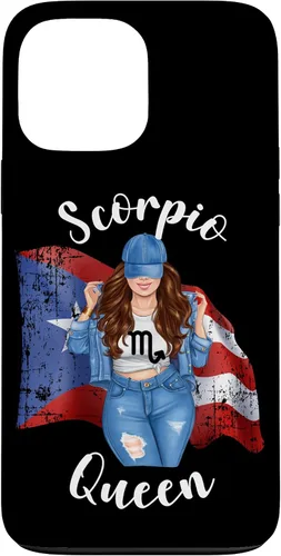 Vista 23 de Funda para iPhone 16 Puertorriqueña Escorpio Reina de Puerto Rico Morena