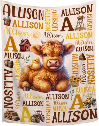 Vista 8 de Manta de conejo personalizada para niños y niñas, manta de bebé ultra suave, regalo personalizado, decoración de manta con nombre, 30 x 40 pulgadas