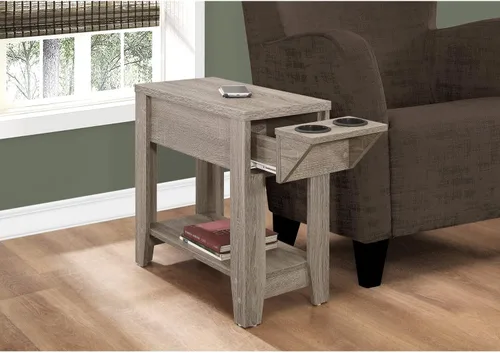Vista 5 de Monarch Specialties MESA DE ACENTO, Talla única, TAUPE OSCURO