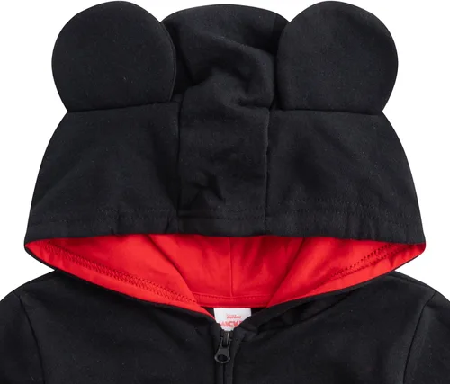 Vista 2 de Disney Mickey Mouse Sudadera con Cremallera y Orejas para Bebés y Niños Pequeños