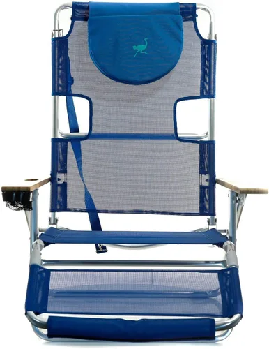 Vista 5 de Ostrich 3N1 - Silla de playa reclinable de 5 posiciones con marco de aluminio ligero (paquete de 3)