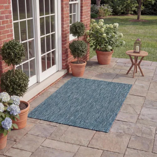 Vista 16 de SAFAVIEH Courtyard Collection CY8520 - Alfombra decorativa sólida para interiores y exteriores, impermeable, fácil limpieza, 2 x 3 pies 7 pulgadas