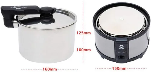 Vista 6 de ALPS Viajar Camping Multi Propósito Cocina Eléctrica TC-350A Ramen Puerto 1,3 Litros TC350A 110 ~ 220V