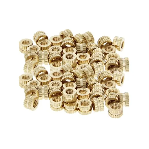 Vista 11 de Tuercas moleteadas de rosca hembra M2x3mm OD Tuercas de inserción roscadas de latón Tuercas de incrustación hidráulicas soldadas juntas Kit surtido