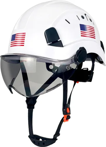 Vista 11 de Casco de Seguridad de Construcción con Visera Casco Duro ABS Cascos Duros de Ventilación Ajustable Protección de Cabeza de Trabajo Industrial