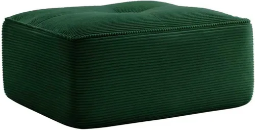Vista 111 de Sofá moderno comprimido sin armazón de 116", sofás seccionales de 3 plazas para sala de estar, sofá seccional modular de pana verde nube, espuma