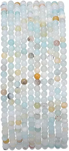 Vista 19 de BEADIA Cuentas redondas de jade africano natural de piedra suelta semipreciosas para hacer joyas 4MM 38cm/hebra