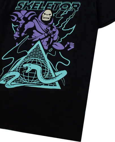 Vista 4 de Masters of the Universe Skeletor - Camiseta para hombre con personajes de supervillanos, Negro