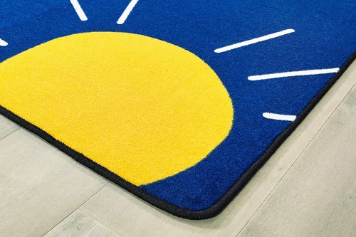 Vista 7 de Carpets for Kids 8412 Rainbow Seating Classroom KidsTeen - Alfombra rectangular de 7 pies 6 pulgadas x 12 pies, multicolor