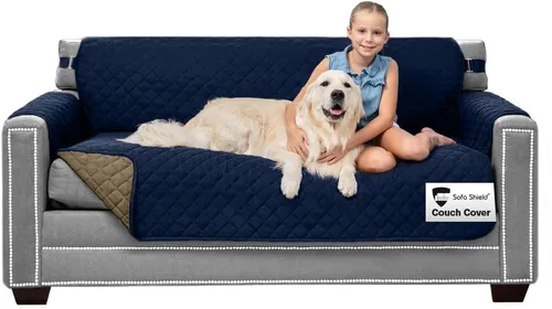 Vista 131 de Sofa Shield - Funda para sofá Loveseat con correa patentada, protector de cojín, funda reversible diseñada en EE. UU. resistente a manchas