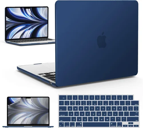 Vista 13 de IBENZER Funda para MacBook Air de 13 pulgadas 2026 2025 2024 2023 2022 M4 A3240 M3 A3113 M2 A2681, funda rígida con cubierta de teclado ScreenFilm