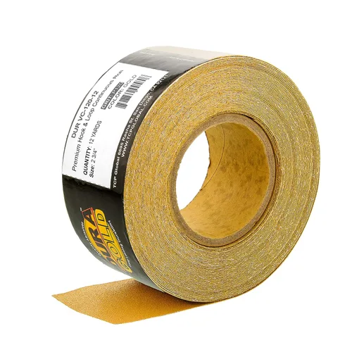 Vista 8 de Dura-Gold Premium – Oro de 40 Grano – Rollo de papel de lija continuo de Longboard con respaldo de gancho y bucle, 2-3/4 pulgadas de ancho, 12
