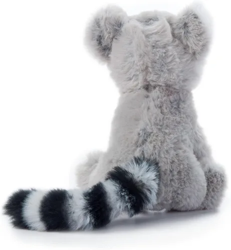 Vista 4 de The Petting Zoo Peluche de lémur de cola de anillo, regalos para niños, animales salvajes del zoológico de Onez Babiez, juguete de peluche de lémur