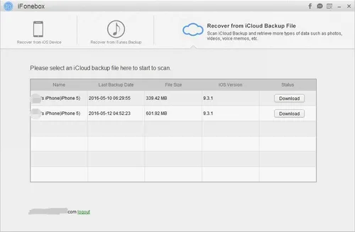 Vista 7 de iFonebox for Windows – Recover lost iPhone, iPad or iPod Touch Data [Download]