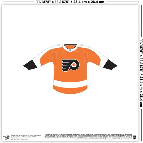 Vista 4 de Trends International Gallery Pops NHL Philadelphia Flyers - Jersey Wall Art Bundle (3-Pack) Gallery Pops Wall Art, White Framed Version