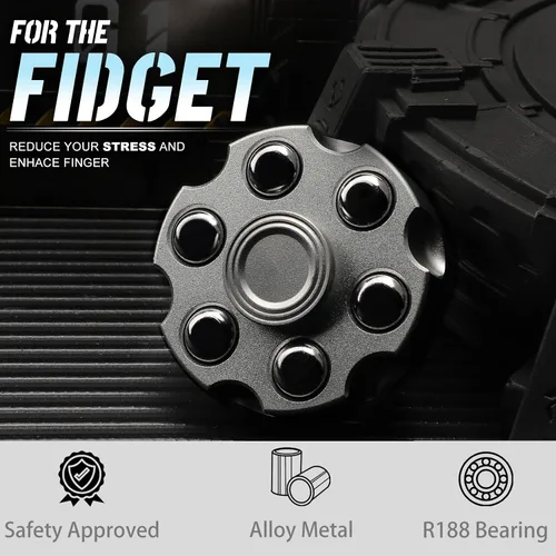 Vista 3 de Juguetes de Spinner Fidget de aleación genial, juguetes de Spinner Fidget de metal para niños y adultos, cubo Fidget bloque de cadena pequeña