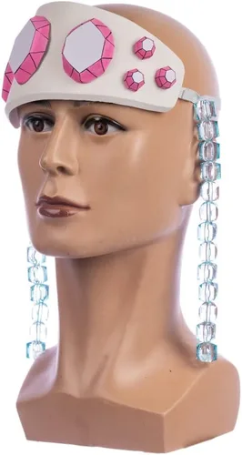 Vista 5 de A&C Hero Diadema de cosplay de anime, accesorios para la cabeza, gema para hombre, color blanco