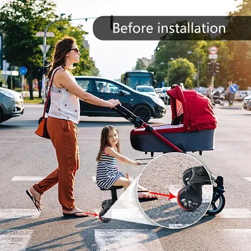 Vista 6 de Barra de extensión de mango de paseo, camina con comodidad con nuestro extensor universal de mango de cochecito. Se adapta a todo