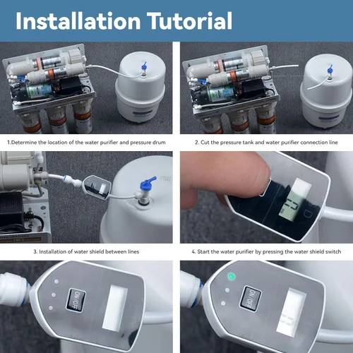 Vista 5 de Medidor TDS en línea Medidor digital de agua, monitor de calidad de agua pequeño preciso y confiable ideal para agua potable, hidroponía, medición