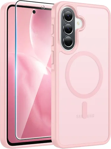 Vista 18 de FNTCASE - Funda para iPhone 16 Pro: magnética, mate, translúcida, de grado militar, protectora contra caídas, resistente, fina, duradera y a prueba