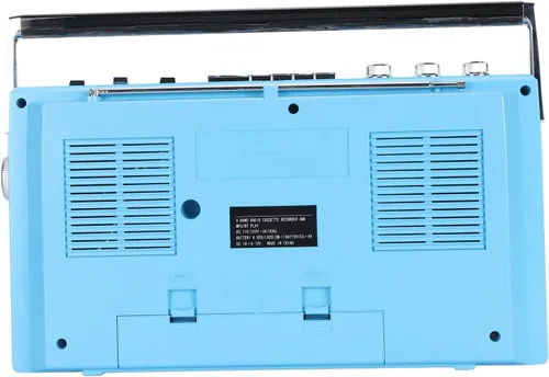 Vista 5 de Reproductor de cinta de casete portátil - Reproductor de casete retro, FM MW SW1 SW2 Radio estéreo, grabadora de reproductor de cinta de casete
