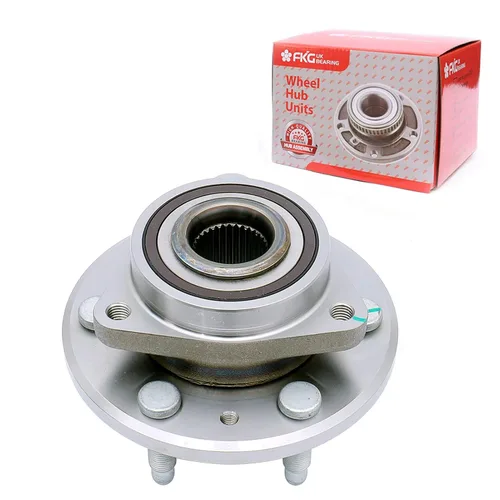 Vista 21 de FKG 513253 Conjunto de buje de cojinete de rueda delantera para A3 TT (Quattro), VW Tiguan Passat Jetta Golf CC EOS Beetle, brida de 4 pernos