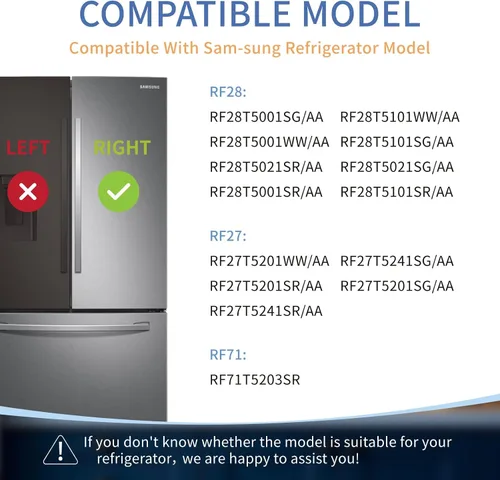 Vista 4 de Contenedor para puerta de refrigerador DA63-09775A DA97-20984A actualizado (lado derecho) Compatible with Sam-sung Refrigerator RF27T5201SR
