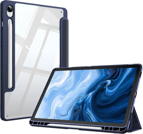 Vista 21 de Fintie Funda transparente para Samsung Galaxy Tab S10 Lite/S10 FE/S9 FE Negro