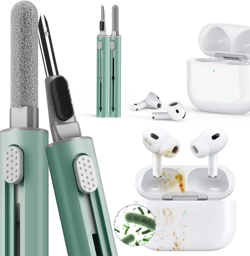 Vista 11 de Kit de limpieza Inesore para Airpods Pro Serie 3 2 1, herramienta de pluma de limpieza multifunción para auriculares, altavoces de iPhone