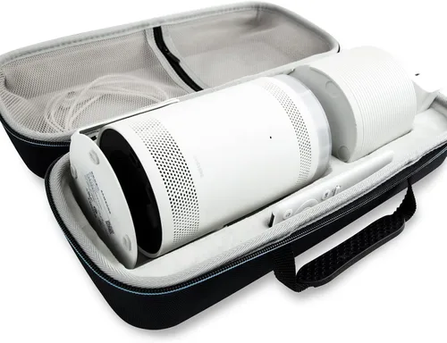 Vista 2 de Funda de transporte Hounyoln para Samsung The Freestyle Projector Compatible with The Freestyle Smart Portable Projector/2nd Gen Projector