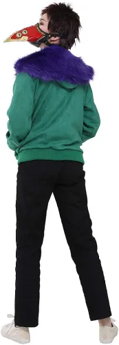 Vista 3 de miccostumes Disfraz de héroe de anime para hombre, chaqueta con camisa y pantalones