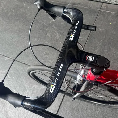 Vista 7 de Manillares de fibra de carbono RXL SL para bicicleta de carretera con vástago integrado, manillar de bicicleta de carretera integrado de carbono