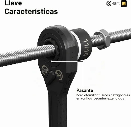 Vista 3 de Klein Tools 65400 KNECT Juego de 15 piezas de pasadores de enchufe, juego de enchufes de impacto SAE con estuche MODbox, enchufes, puntas