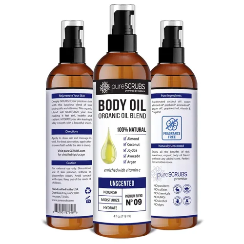 Vista 4 de pureSCRUBS Paquete de exfoliante corporal sin perfume + aceite corporal sin perfume