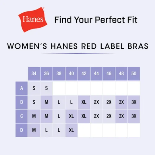 Vista 6 de Hanes ComfortFlex Fit Oh So Light - Brasier inalámbrico para mujer, con espuma cómoda, cobertura completa (S-3XL), MHG521
