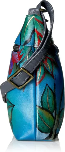 Vista 37 de Anna by Anuschka Women's Genuine Leather Medium Crossbody with External Zipper Pocket